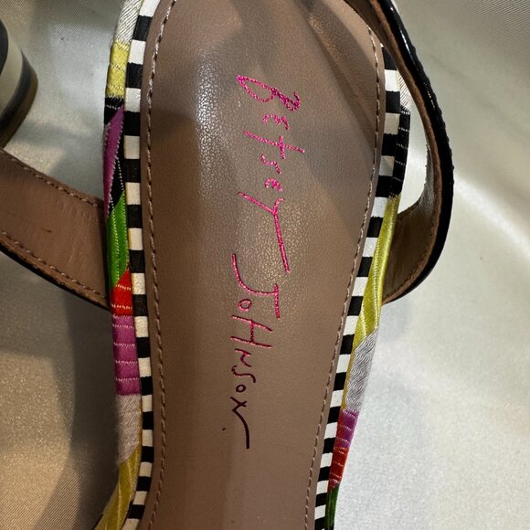 Betsey Johnson Kove Multicolor Open Toe Sandals size 7.5 - Picture 4 of 7